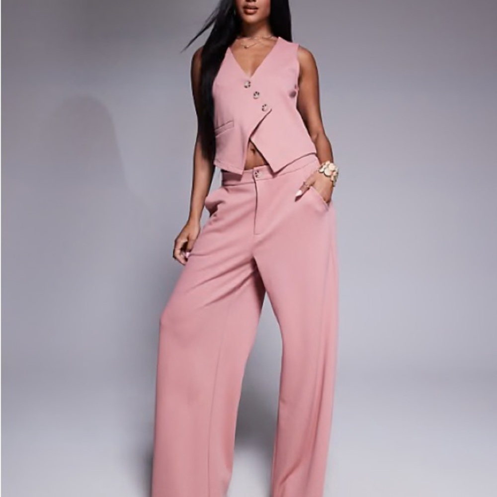Elegant Pink Women's set pants
